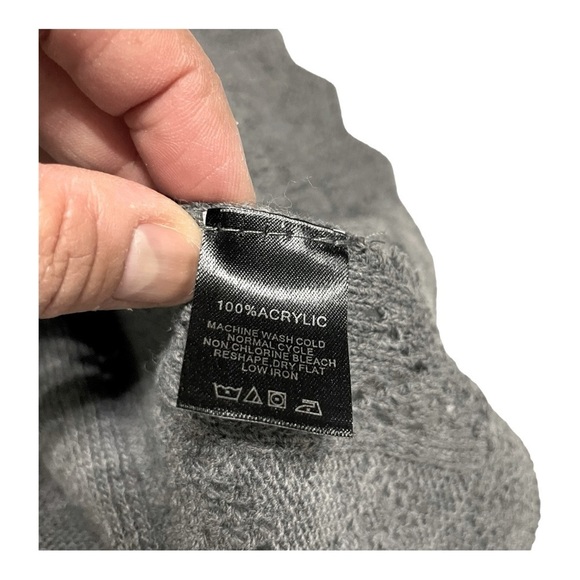 Nina Leonard Paris Gray Knit Pleated Sweater Dress Size M - Picture 11 of 14